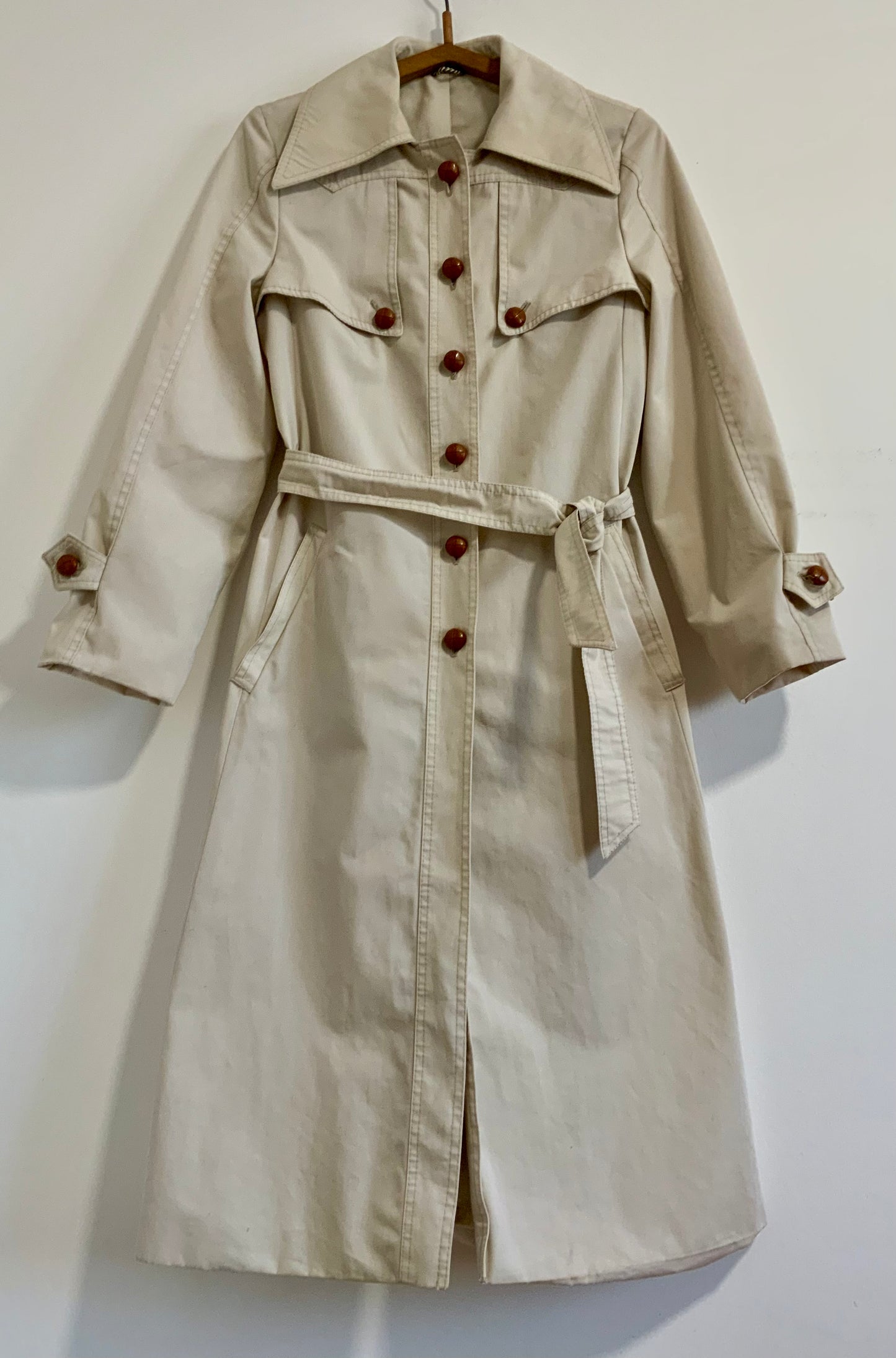 Magnifique Trench 1970 Vintage Pépite