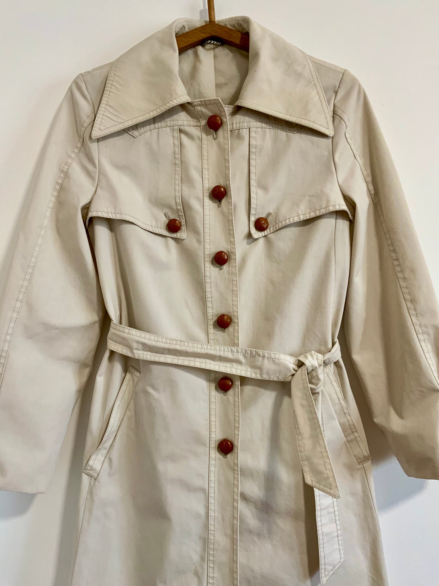 Magnifique Trench 1970 Vintage Pépite