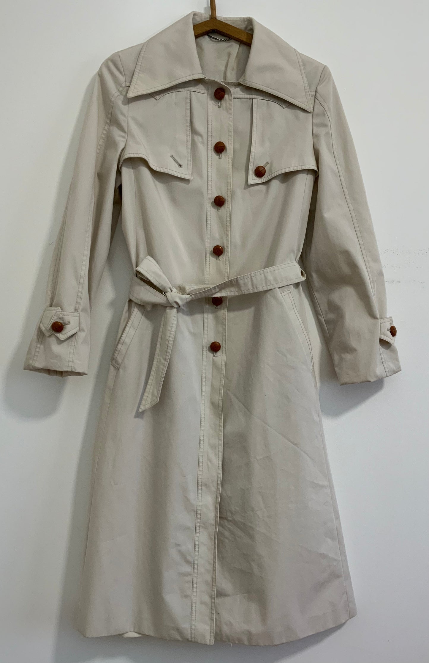 Magnifique Trench Pépite Vintage 1970
