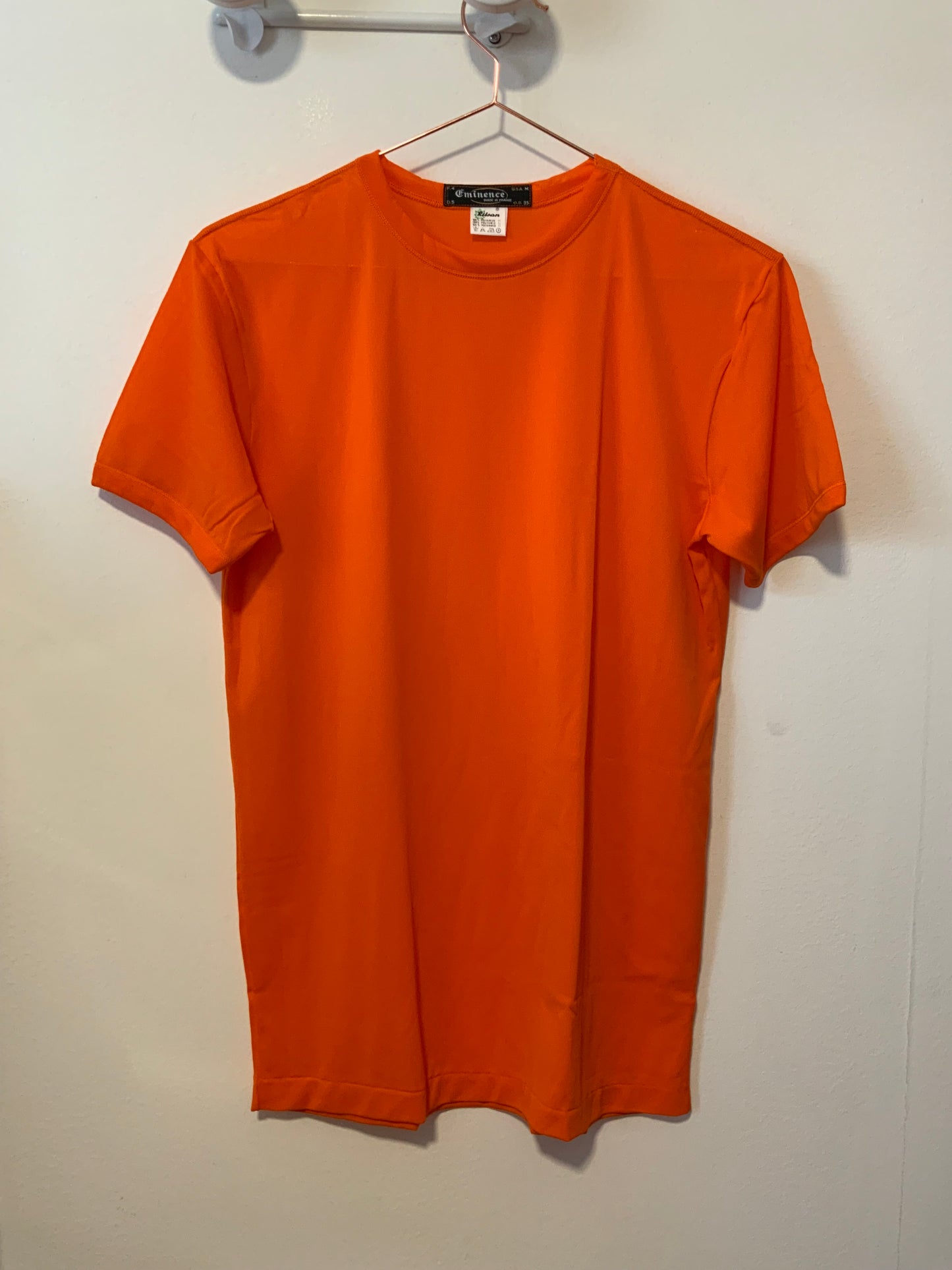Tee-shirt Orange Éminence Vintage 1970/80 Orange Deadstock