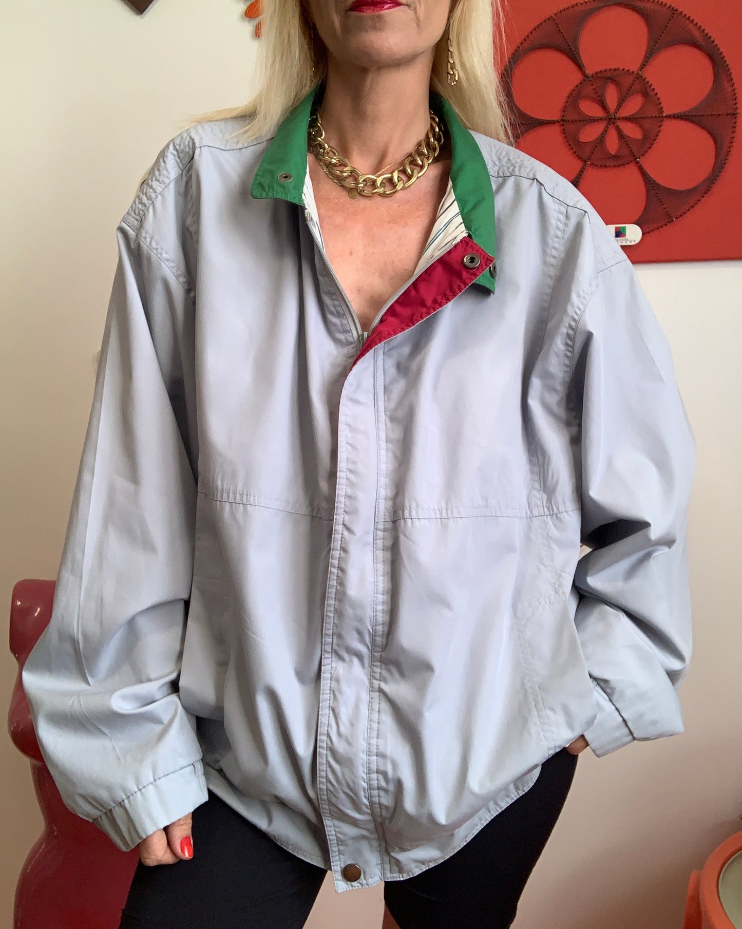 Blouson Léger Printemps Vintage 1980 Style Anglais