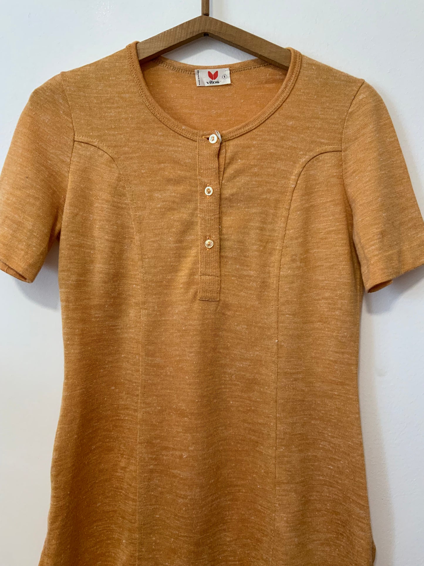 Pull tricot tunique Neuve 1970 Deadstock Vintage France