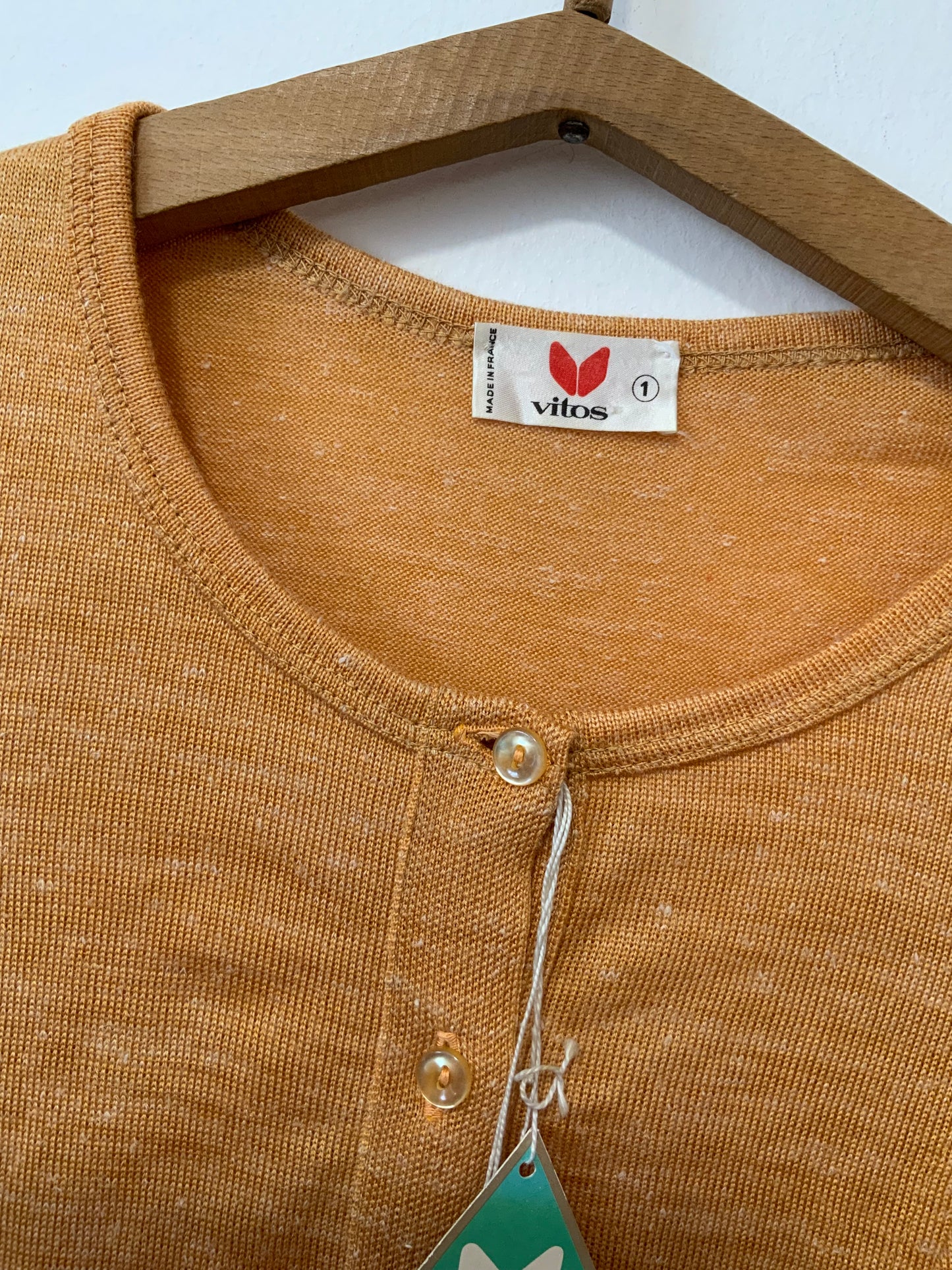 Pull tricot tunique Neuve 1970 Deadstock Vintage France