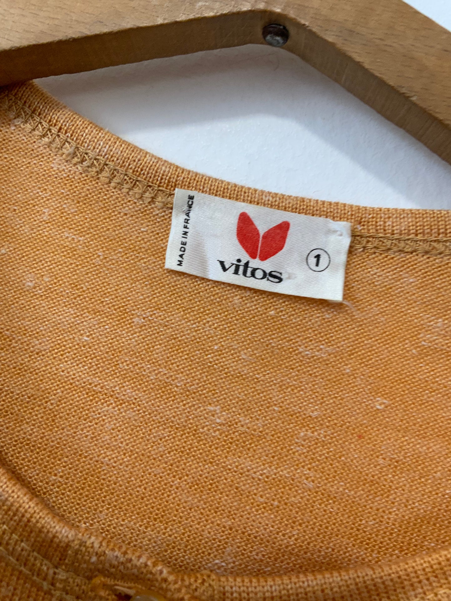 Pull tricot tunique Neuve 1970 Deadstock Vintage France