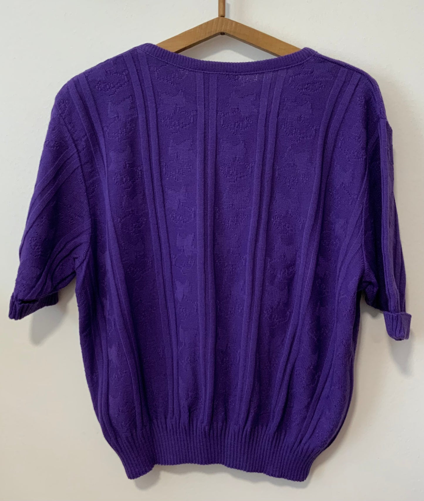 Pull Violet Neuf 1970/80 France Vintage Neuf