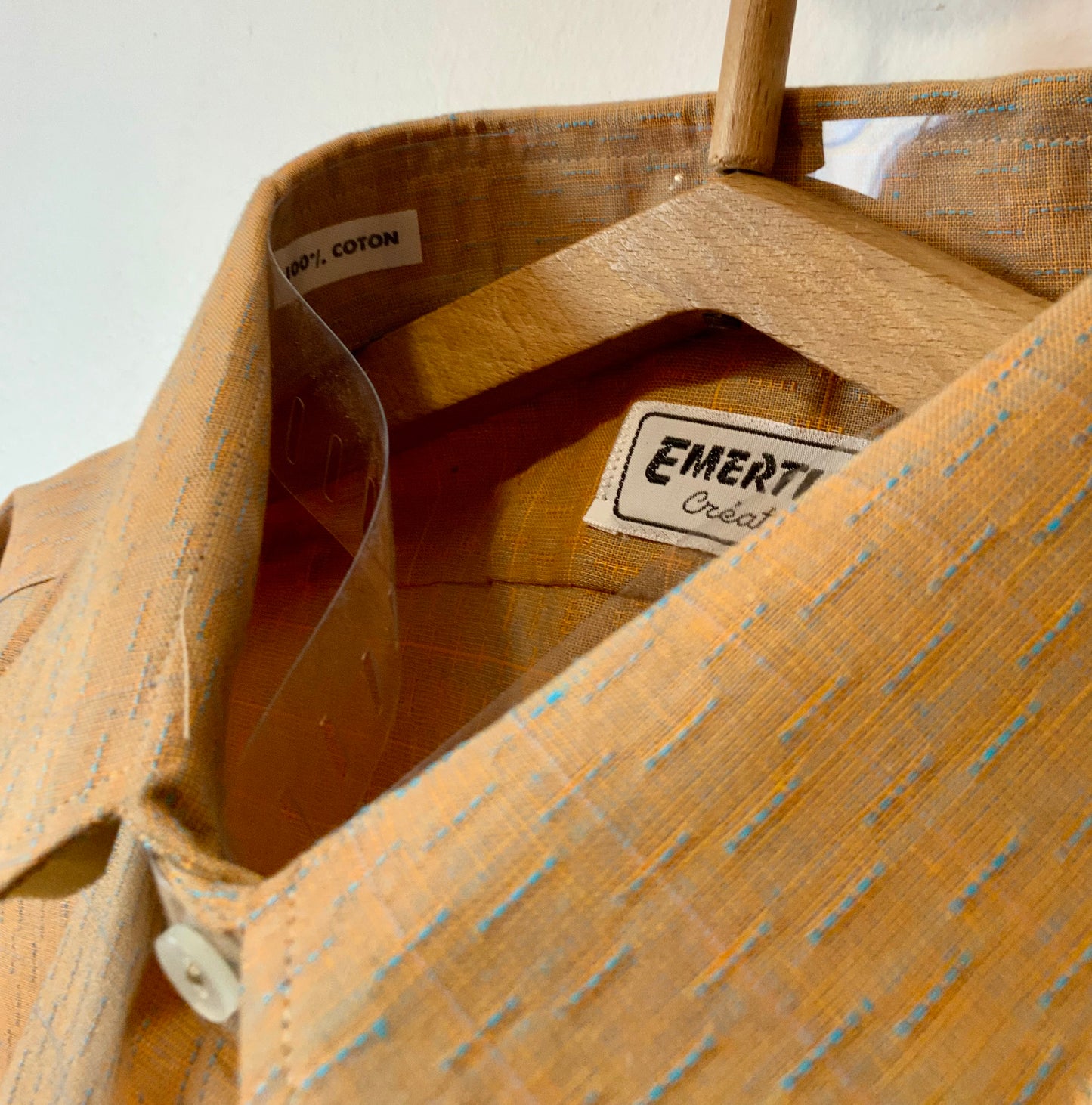 Chemise Col pelle à Tartes DeadStock France Vintage