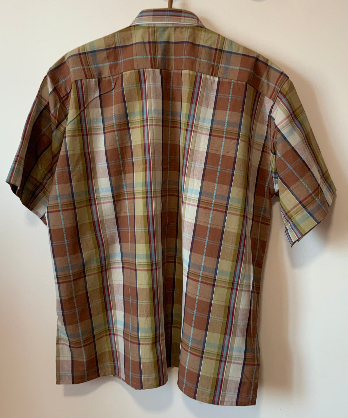 Chemise Neuve à Carreaux DeadStock Vintage 1980 Kidur France