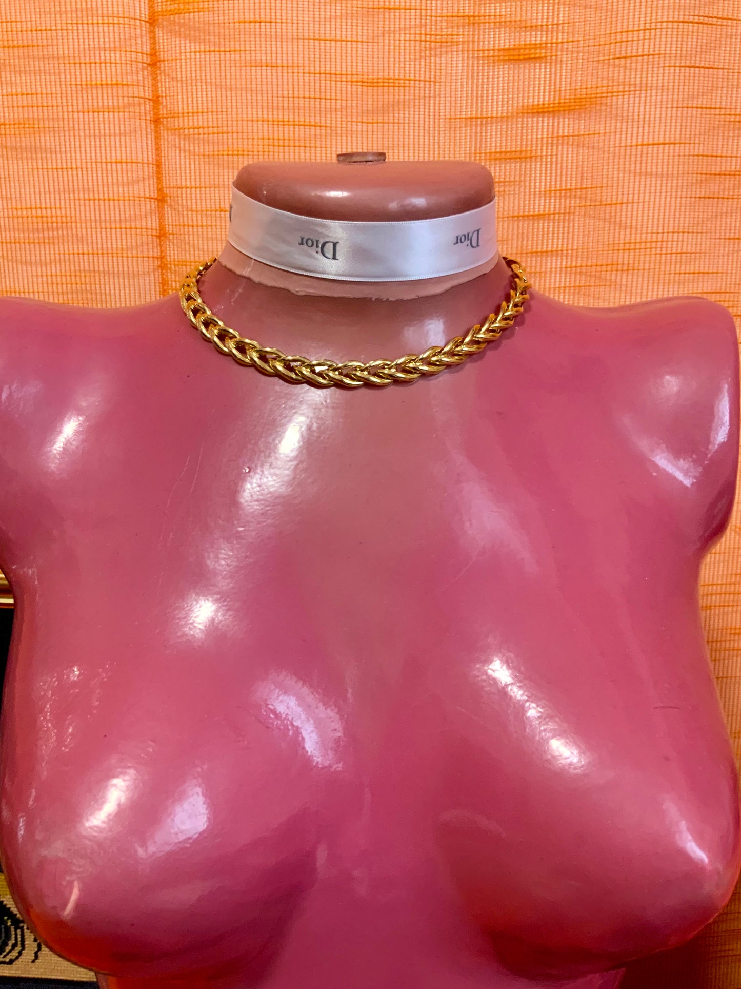 Collier mailles Vintage Plaqué or Élégance