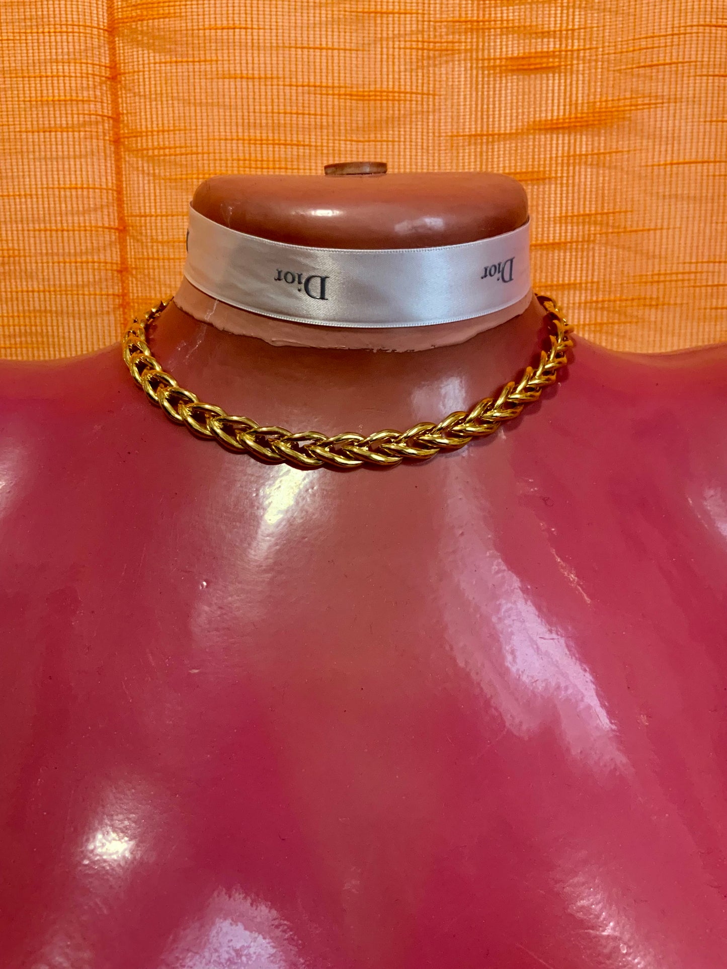 Collier mailles Vintage Plaqué or Élégance