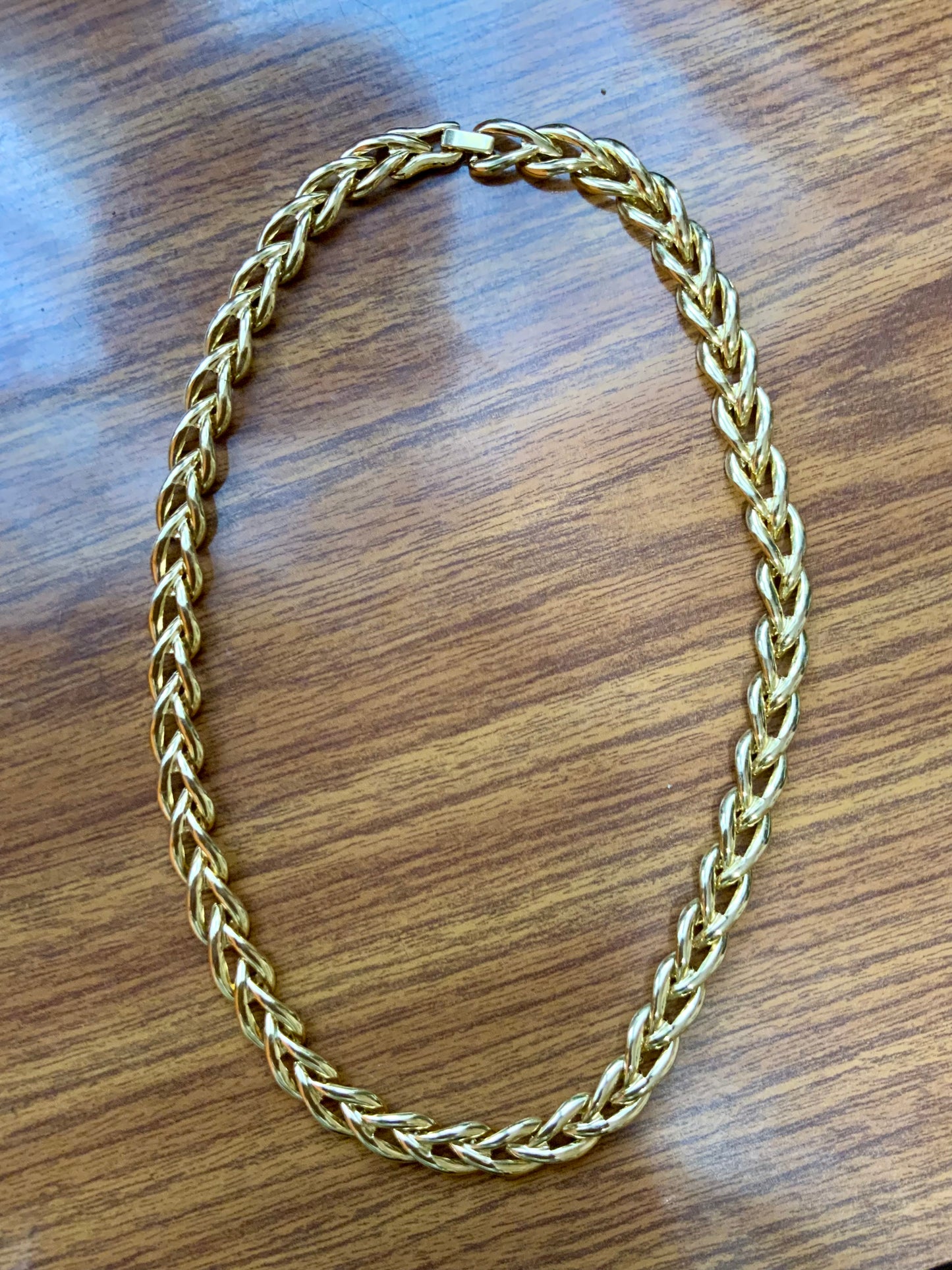 Collier mailles Vintage Plaqué or Élégance