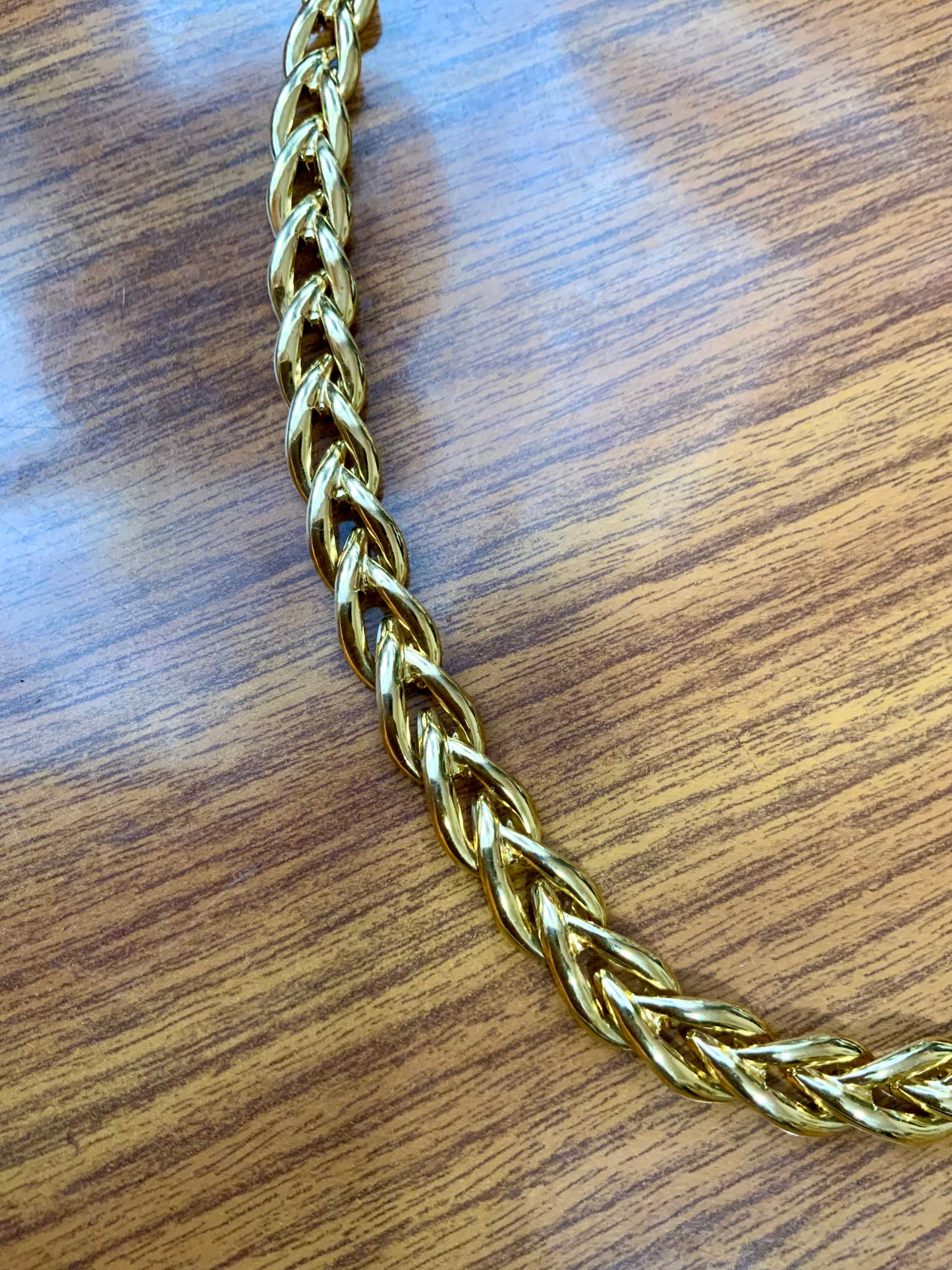 Collier mailles Vintage Plaqué or Élégance