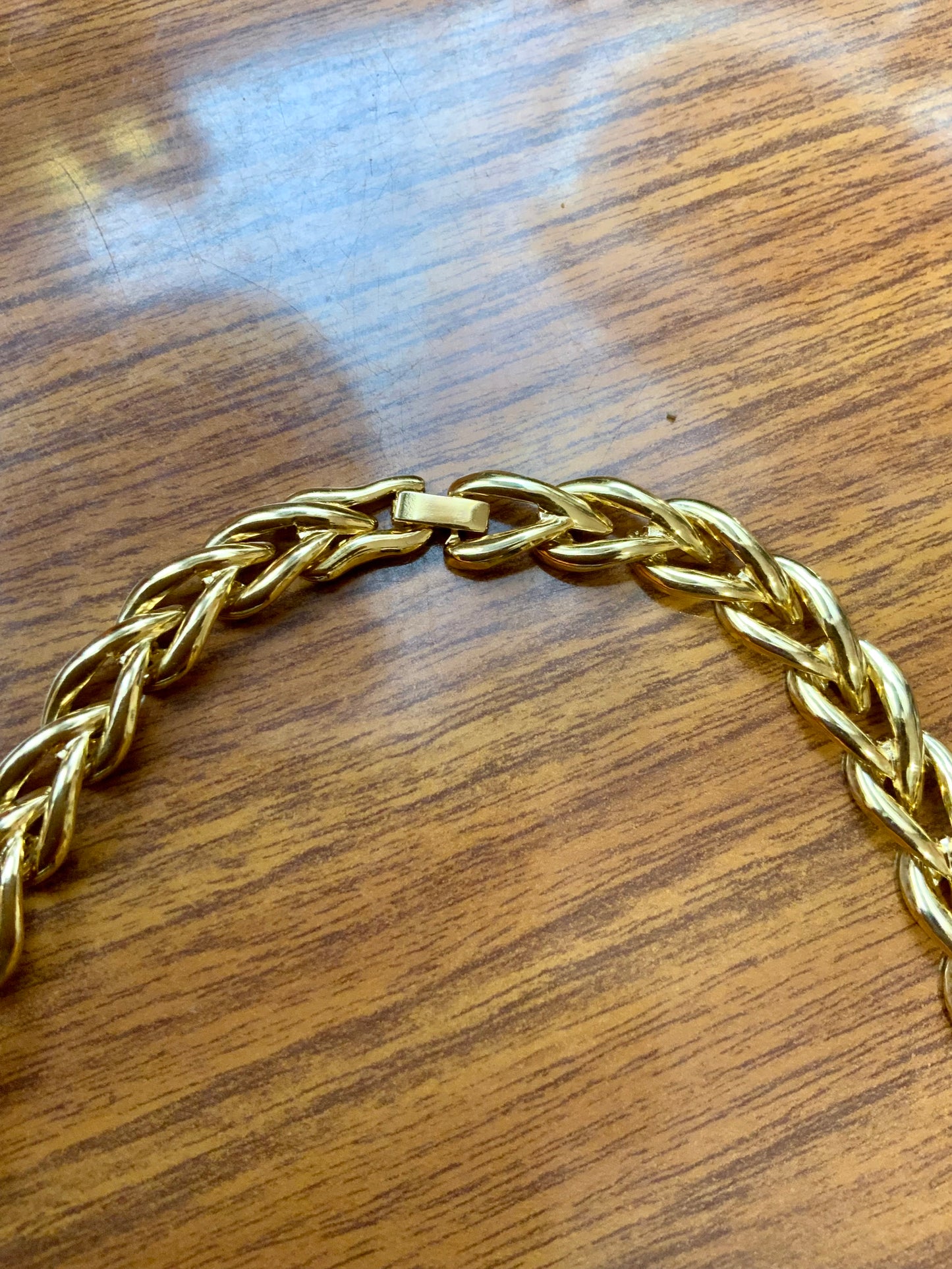 Collier mailles Vintage Plaqué or Élégance