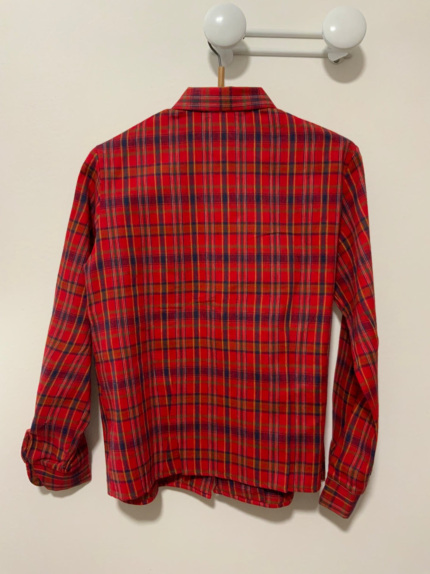 Chemise à carreaux Tartan Coton Vintage Neuf 1970