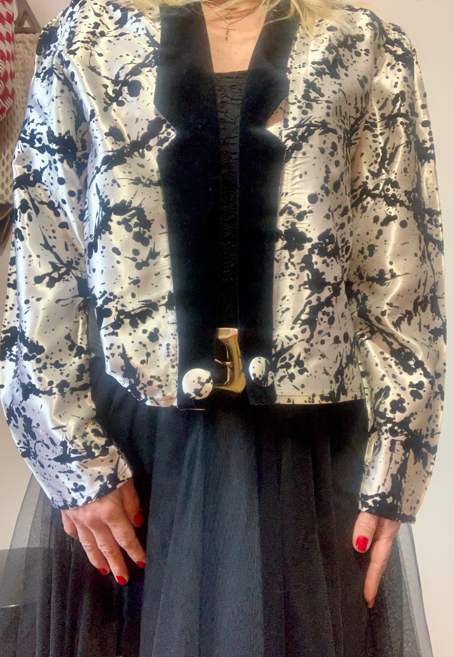 Veste Vintage Chic 1980 Originale