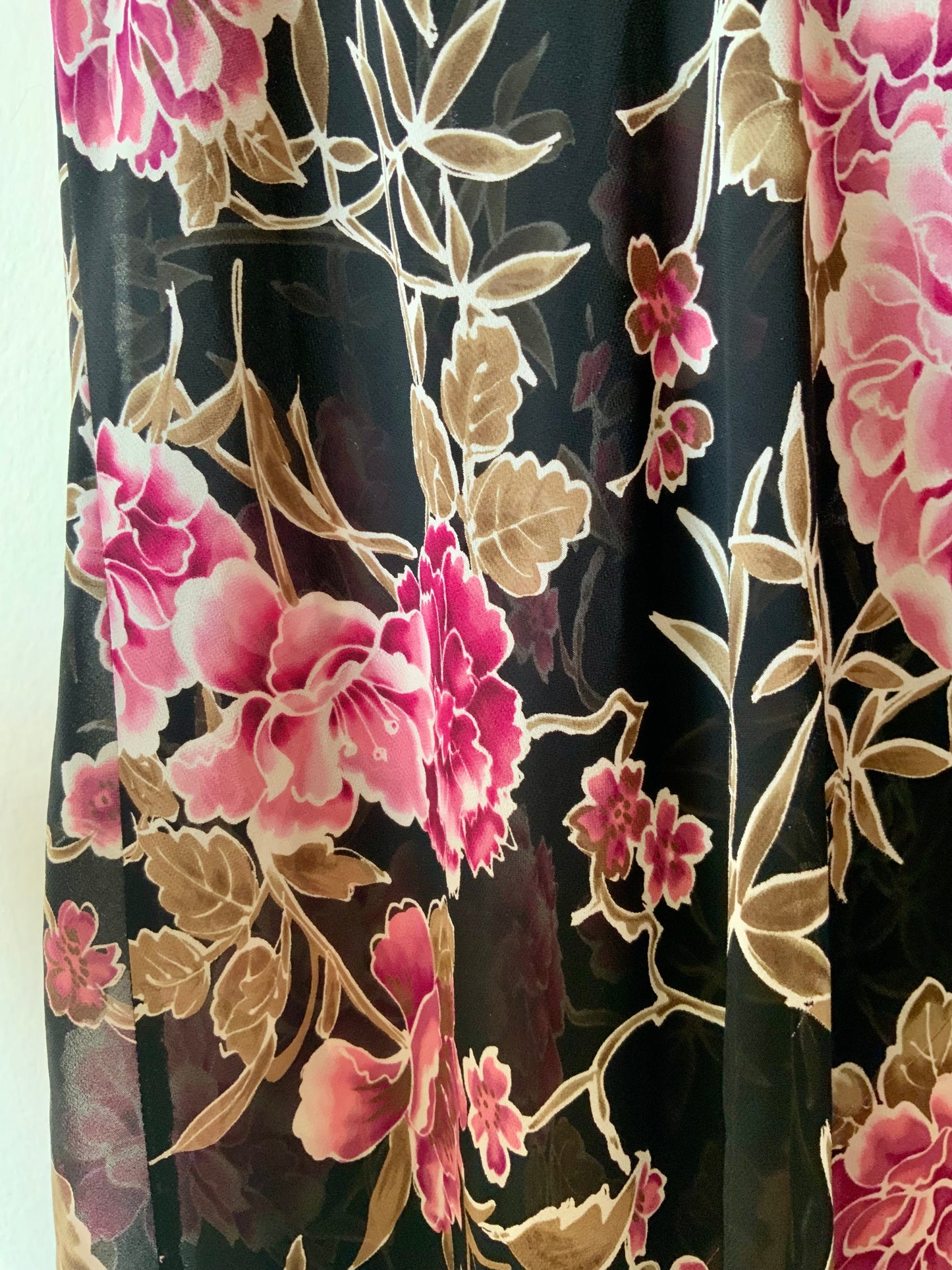 Robe nuisette légère voile épais à fleurs Sexy
