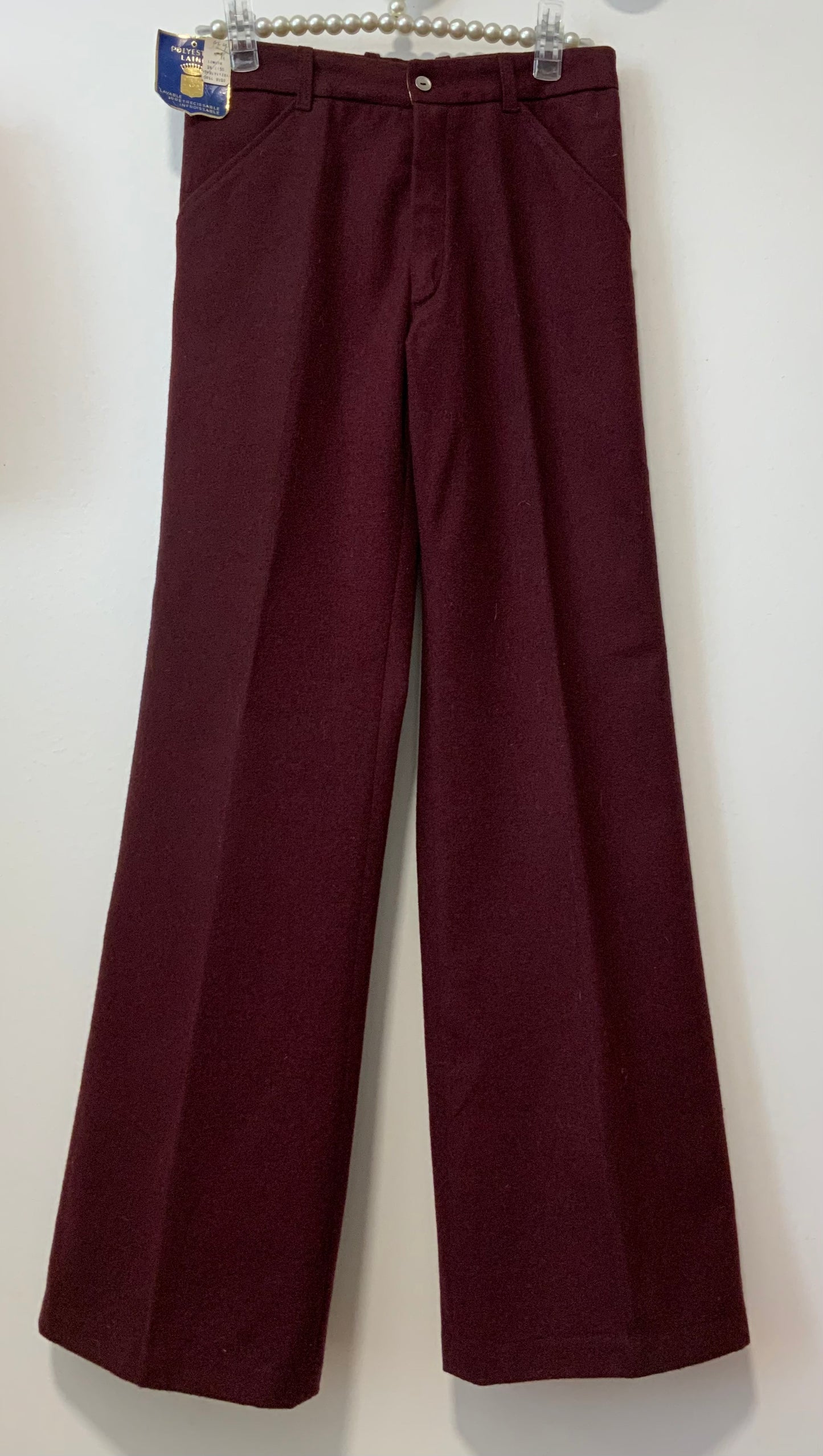 Pantalon Flare Taille haute Vintage Deadstock 1970 Modele London