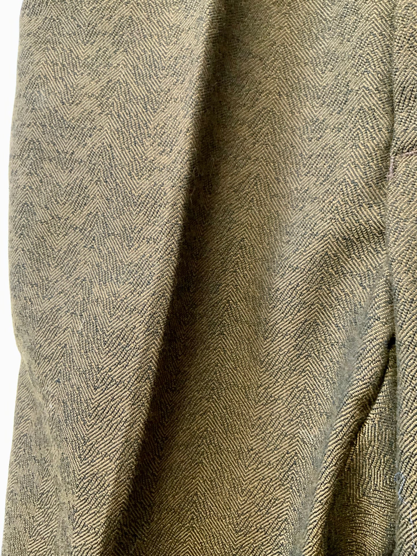 Pantalon Flare Motifs Pattes d’elephant Vintage 1970 Chic laine Peignée Tergal