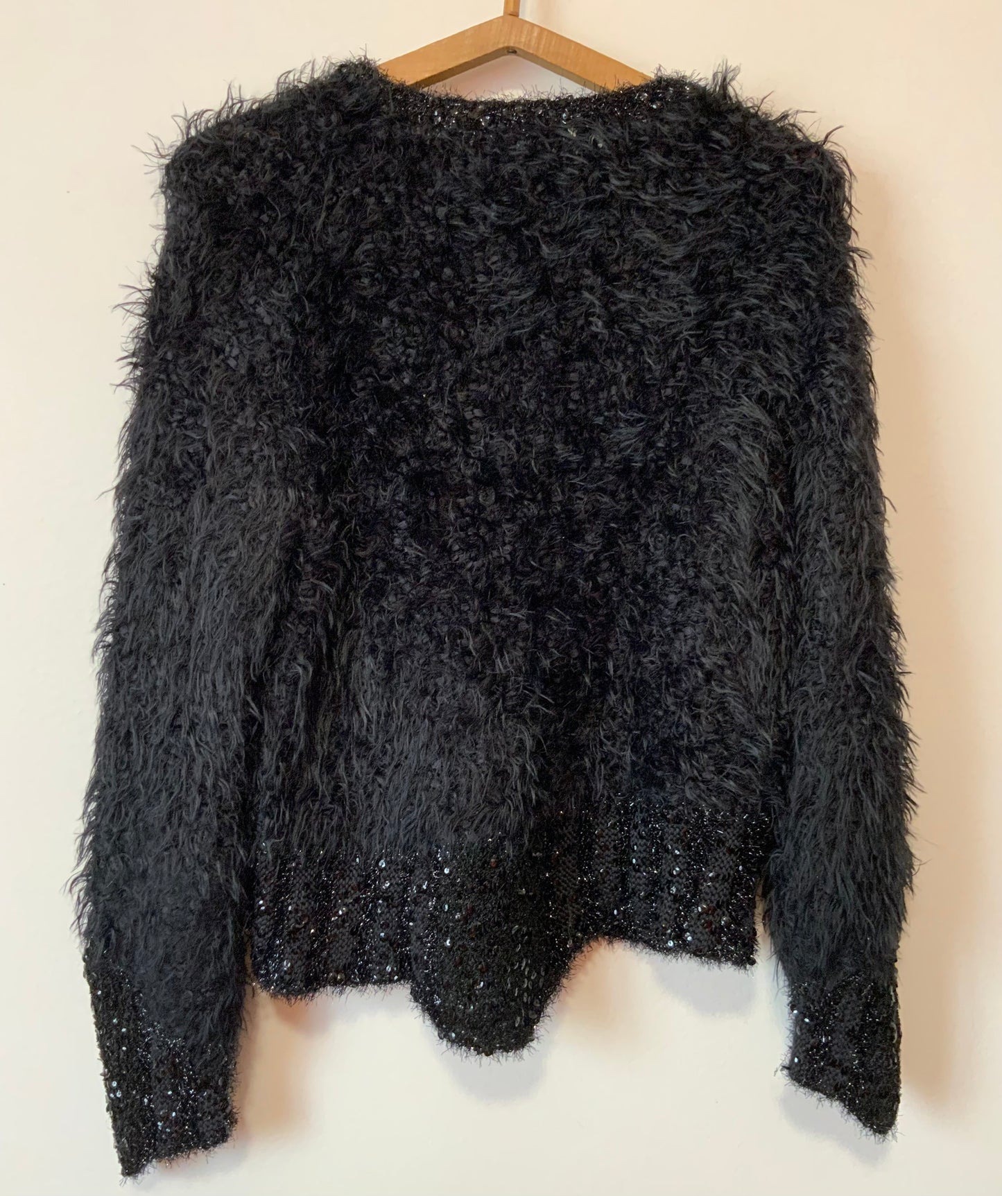 Merveilleux pull Tricoté Pailleté Confection main Modèle Anny Blatt