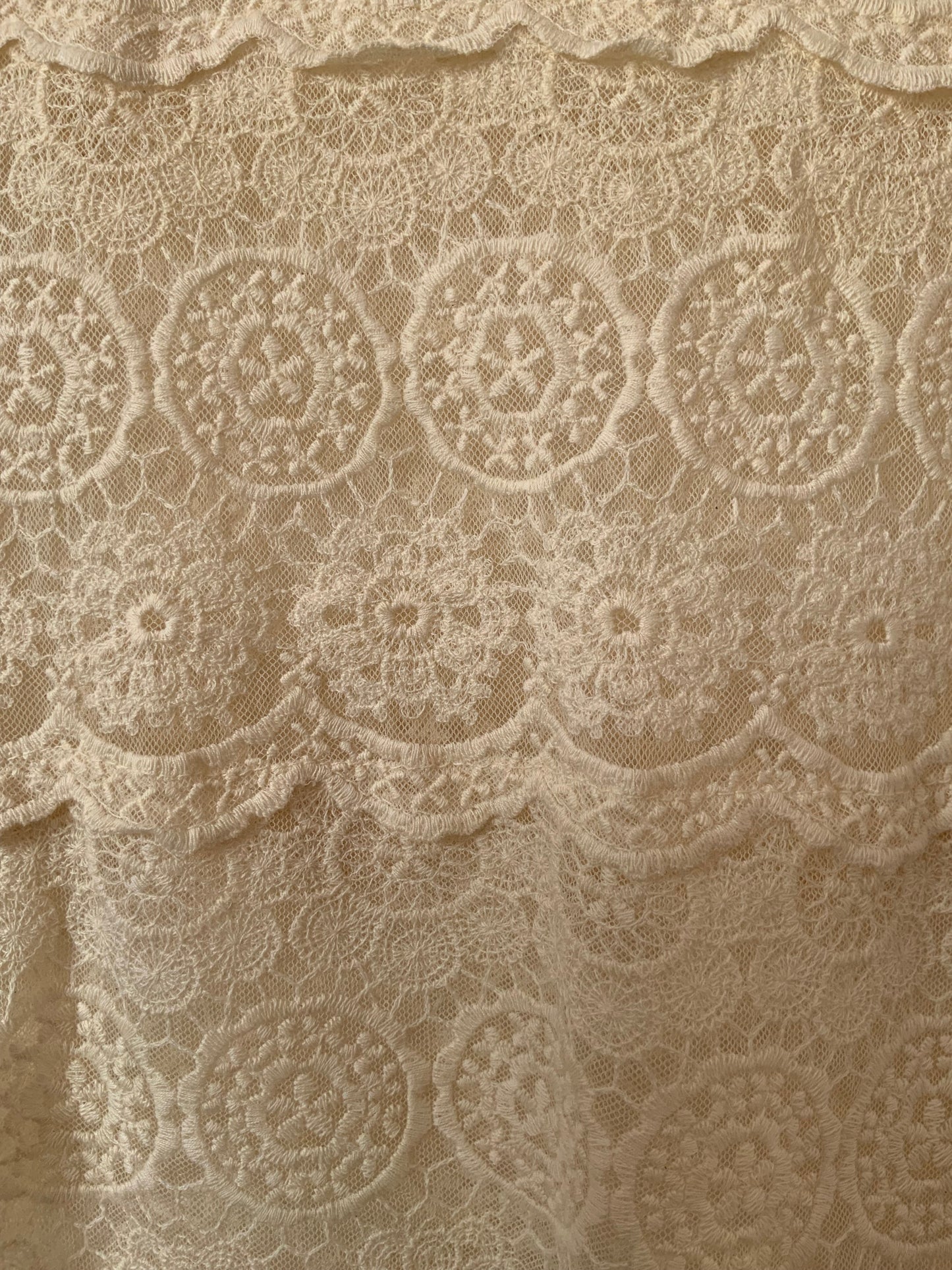 Top Dentelle Transparence Vintage 1990 Fleurs Bohème