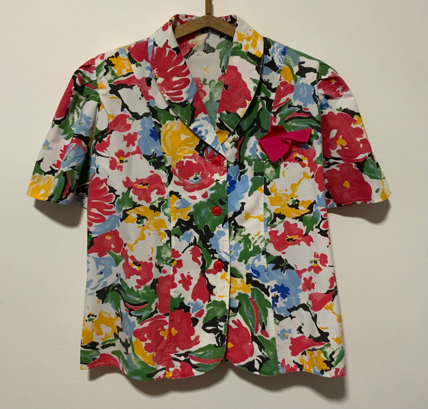 Veste légère Fleurs Vintage 1980