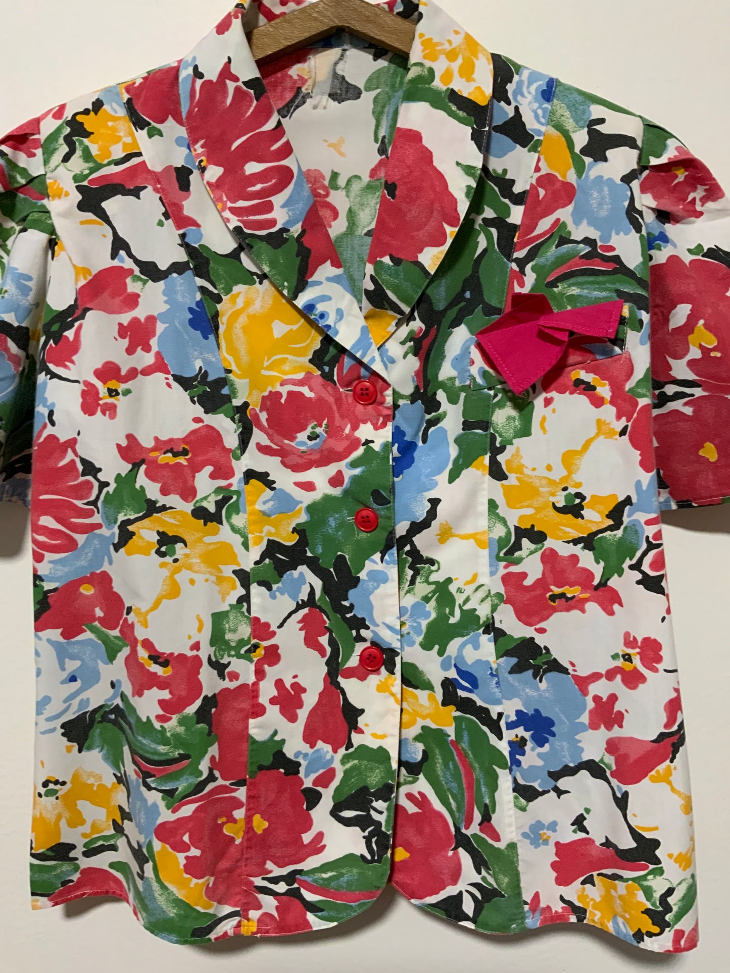Veste légère Fleurs Vintage 1980