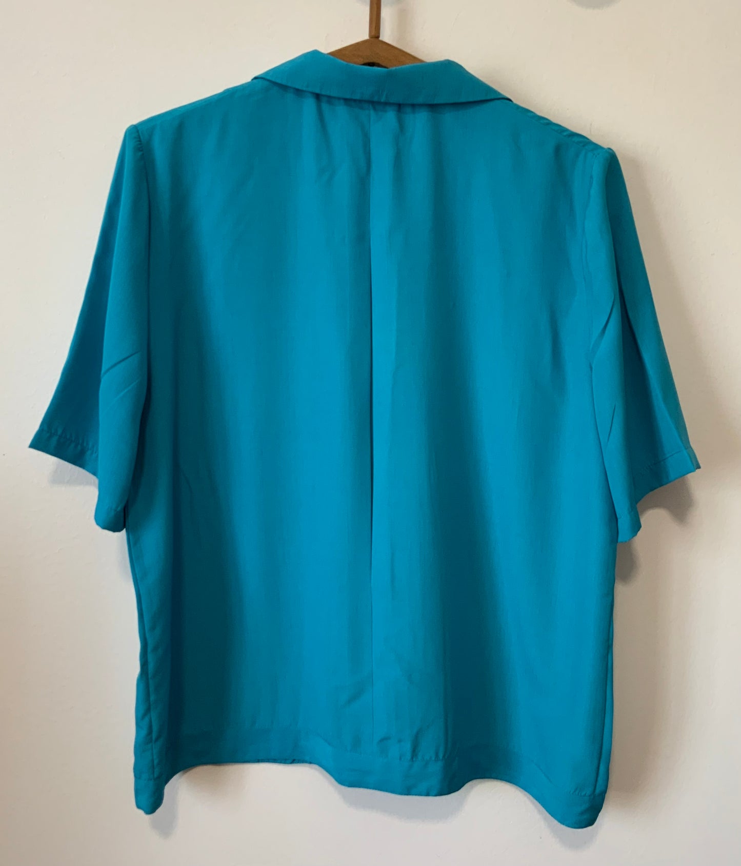 Chemisier Turquoise Paul Mausner Vintage 1990
