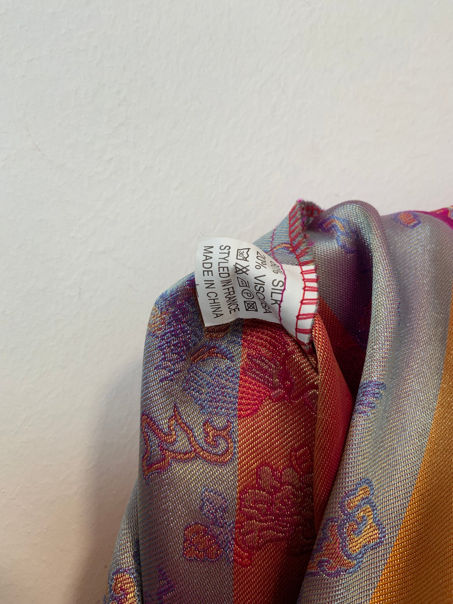 Robe Chinoise Soie rose et Motifs Vintage Pépite