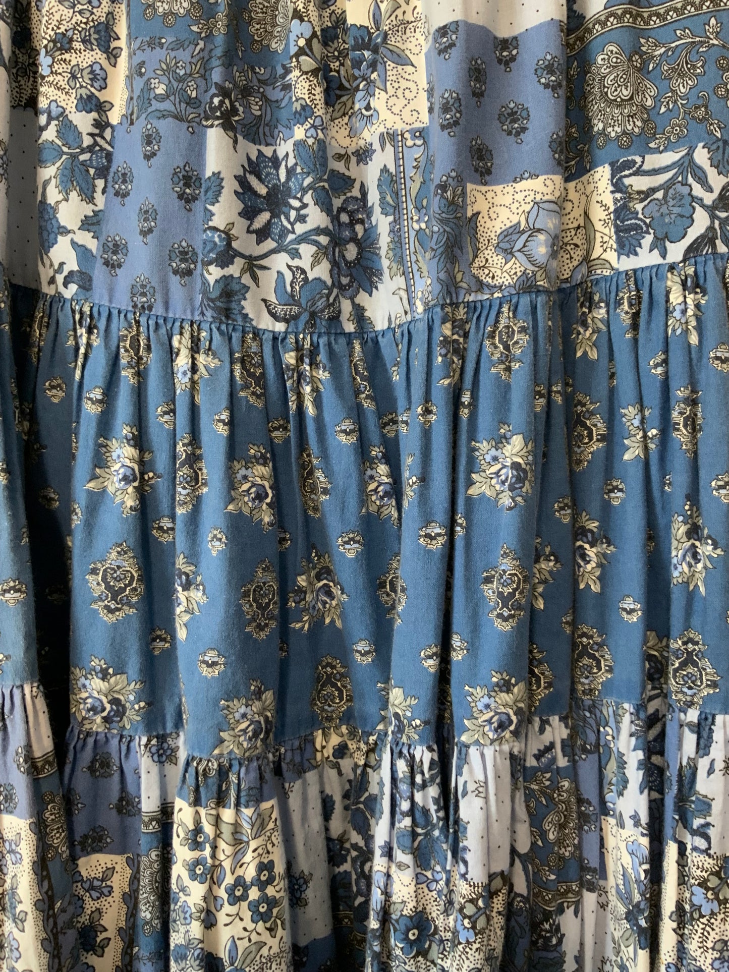Jupe provençale Coton Beauté Vintage 1980/90 Fleurs