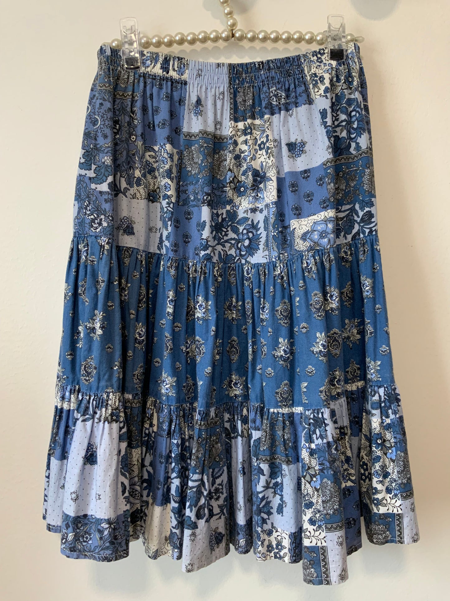 Jupe provençale Coton Beauté Vintage 1980/90 Fleurs
