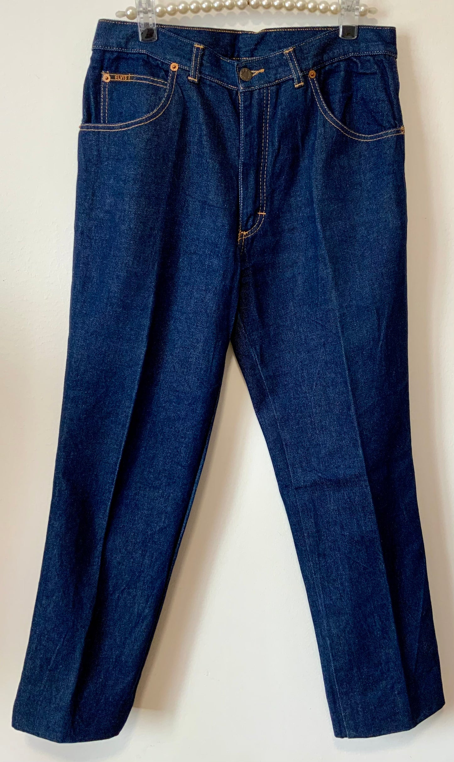 Jean Brut Vintage coton 1980 Elvis Forme Mom