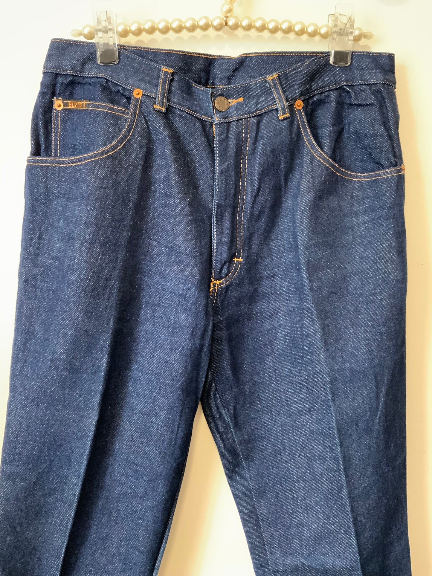 Jean Brut Vintage coton 1980 Elvis Forme Mom