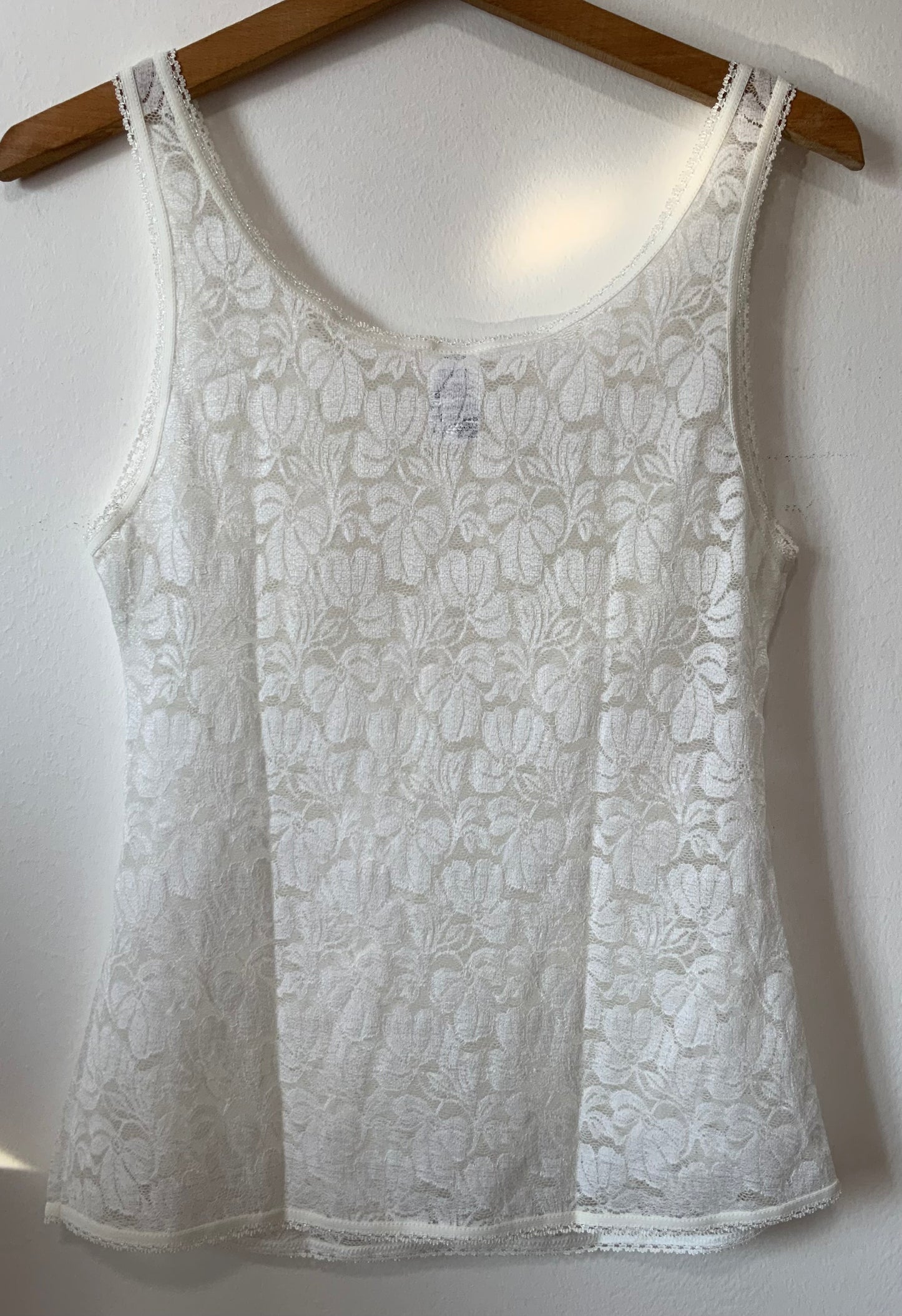 Débardeur Dentelle blanche Vintage Sexy
