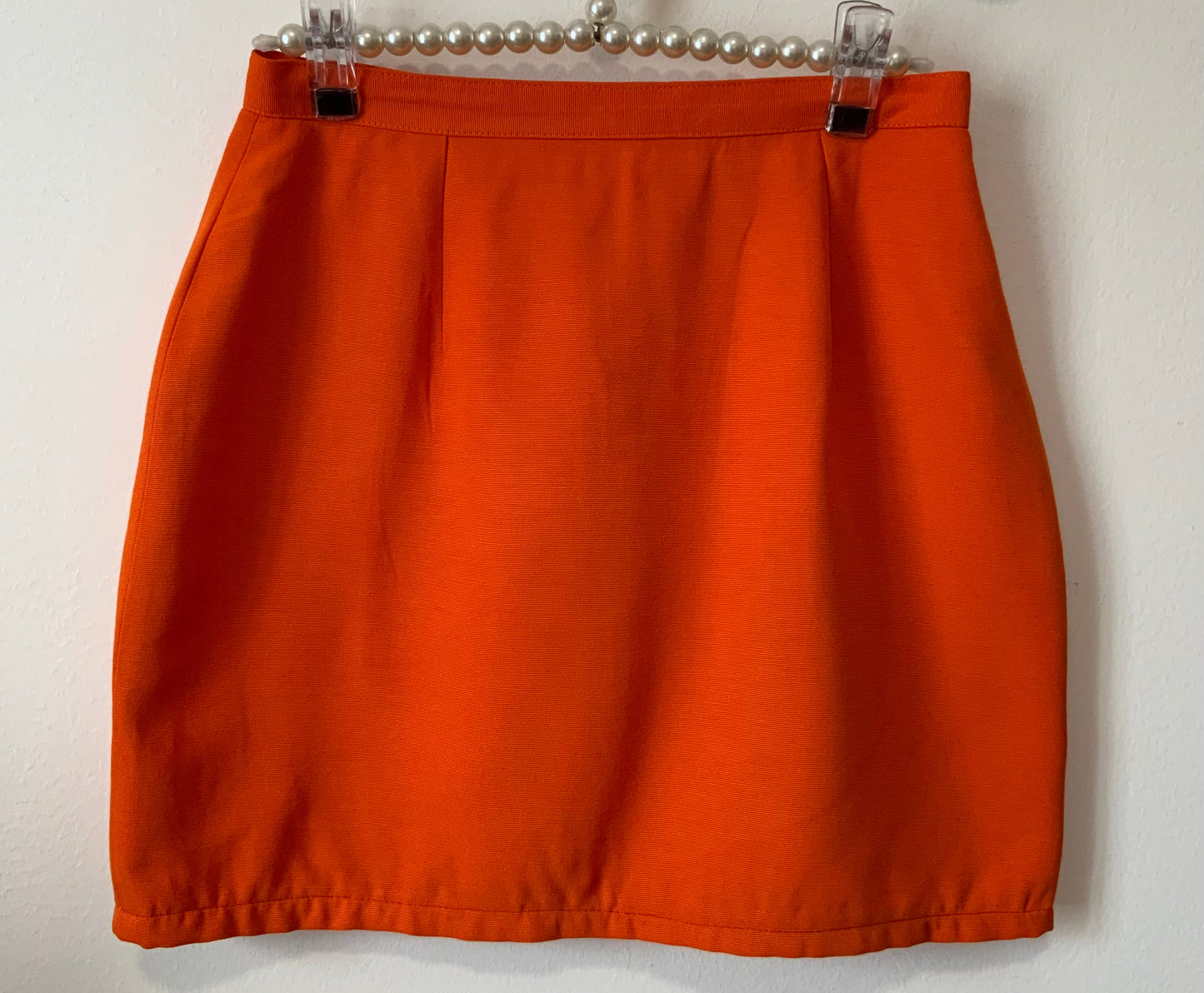 Mini Jupe courte orange Vintage 1990 France