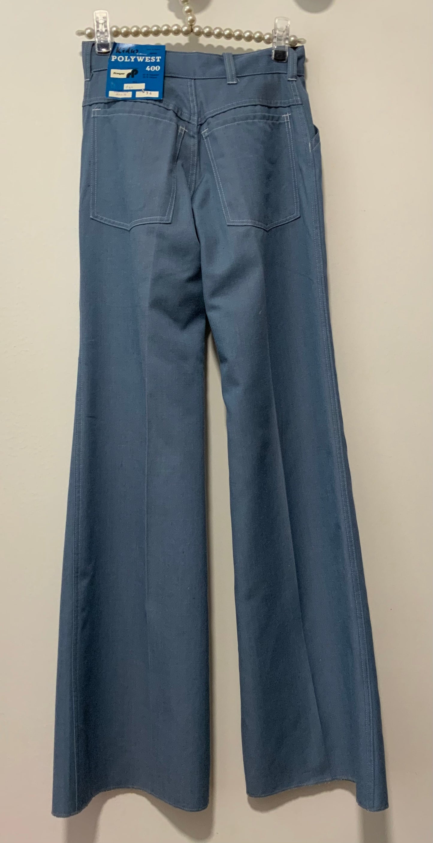 1975 Sublime Flare Pattes d’Elephant Authentique Seventies Vintage Deadstock France