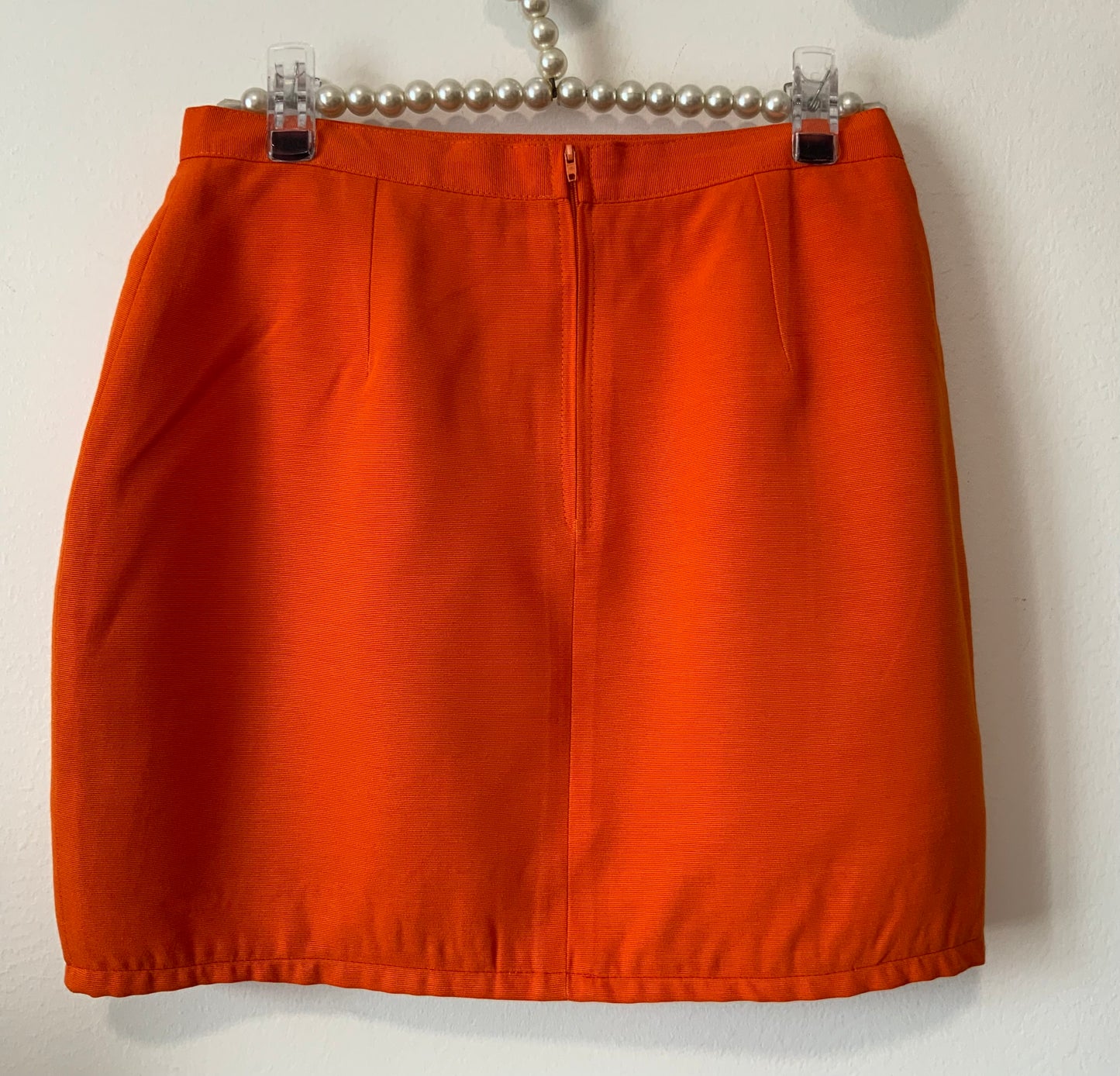 Mini Jupe courte orange Vintage 1990 France