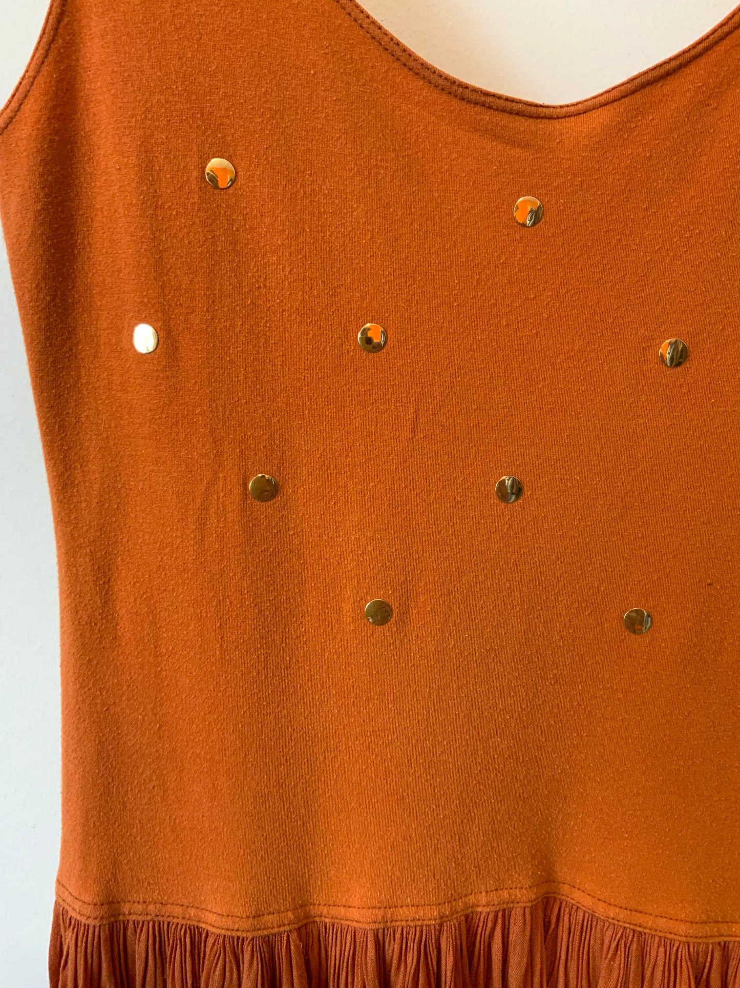 Robe Orange Original Vintage 1980 France