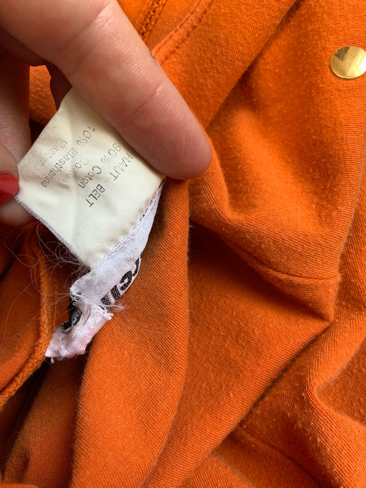 Robe Orange Original Vintage 1980 France