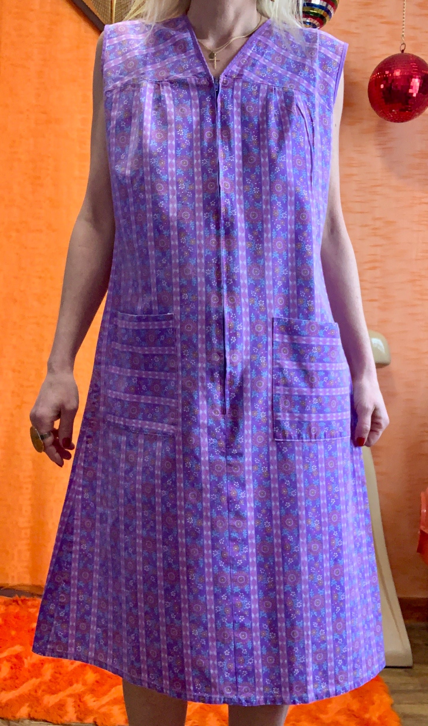 Robe Blouse à fleurs Vintage Deadstock 100% Coton