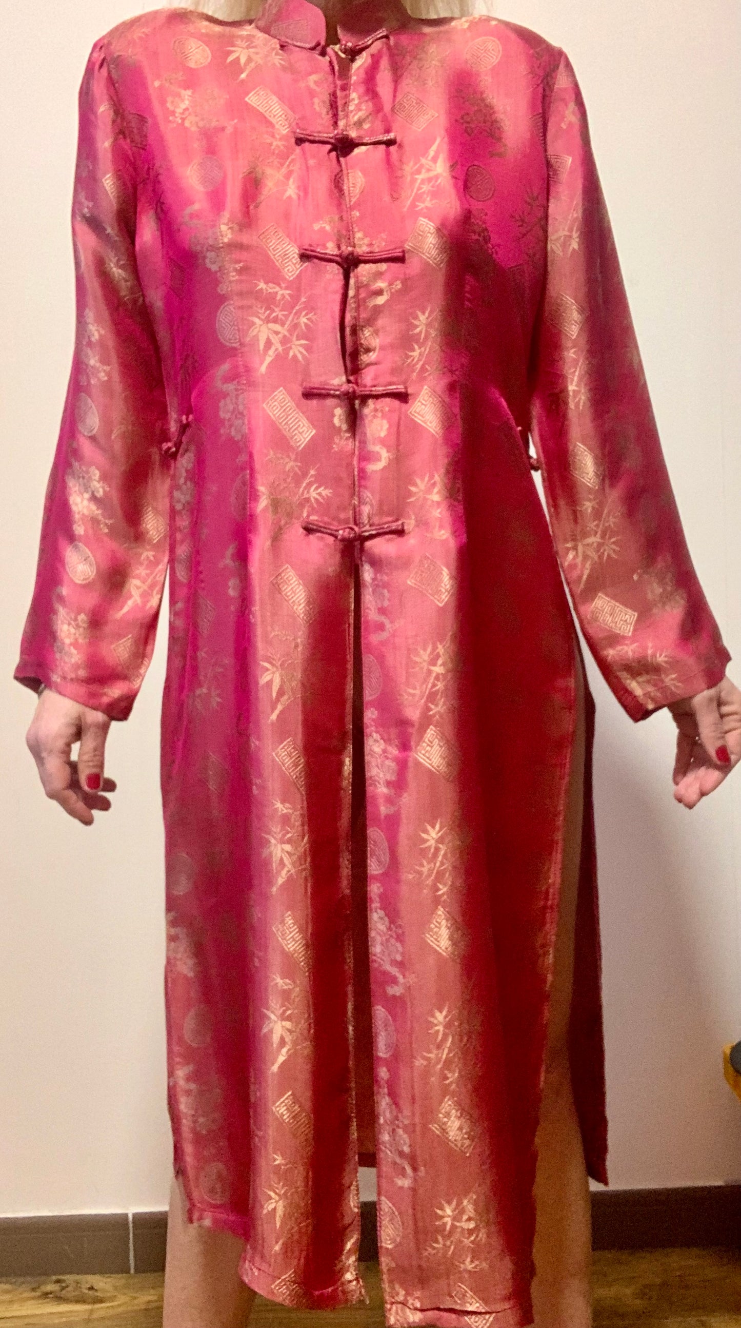 Robe Longue Veste Soie Viêt Nam Vintage 90’