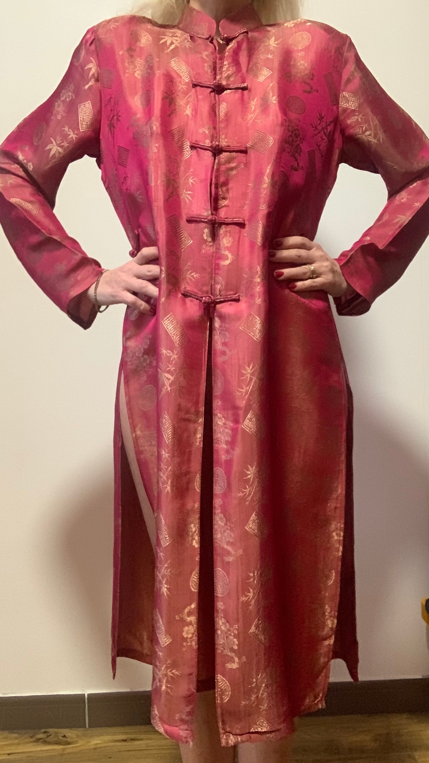 Robe Longue Veste Soie Viêt Nam Vintage 90’
