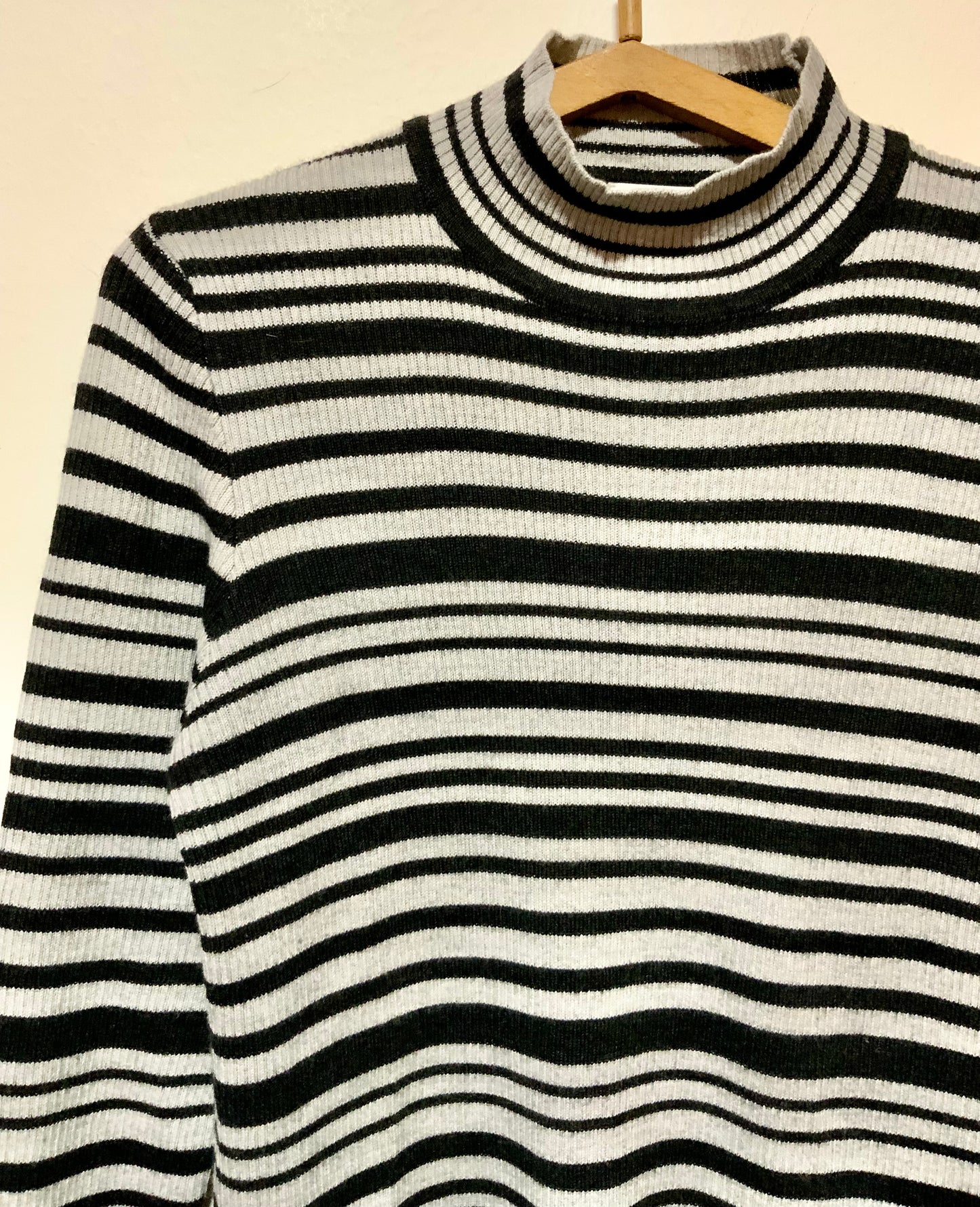Pull Chaussette À rayures Vintage Laine 1990