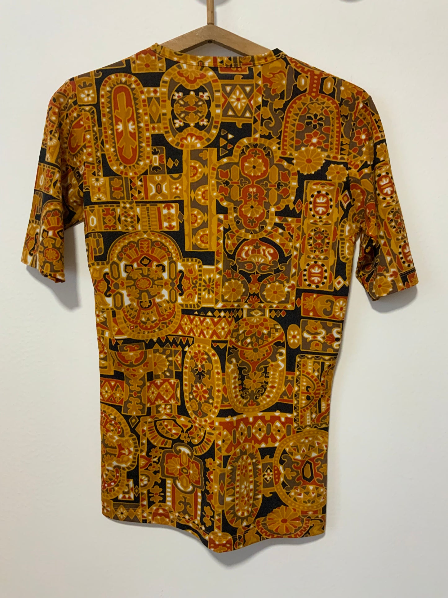Top Motifs Merveilleux Tons oranges Vintage 1970 Made in France