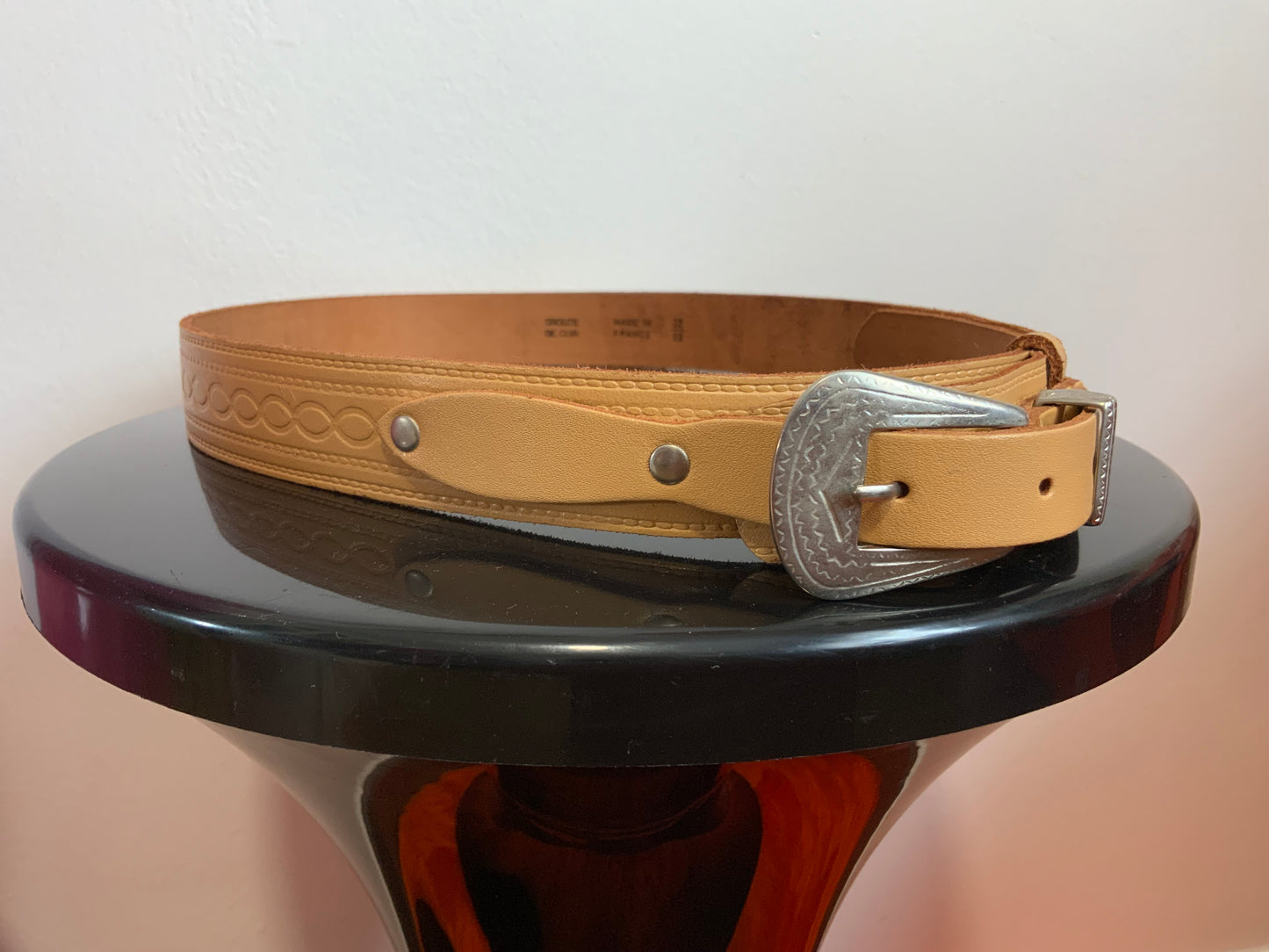 Ceinture Western 1980/90 Made in France Cowboy Vintage