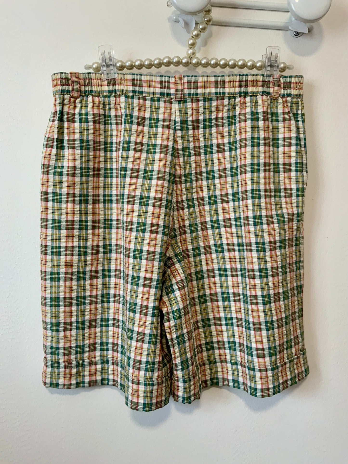 Bermuda Carreaux Écossais Vintage Damart 1990 - T40 100% Coton.