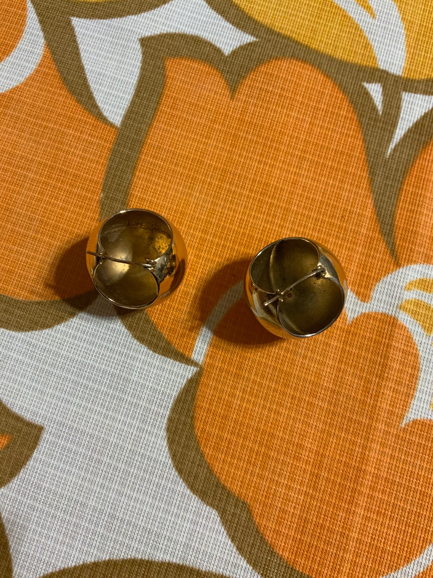 Boucles d’oreilles Vintage 2000 Boules Dorées