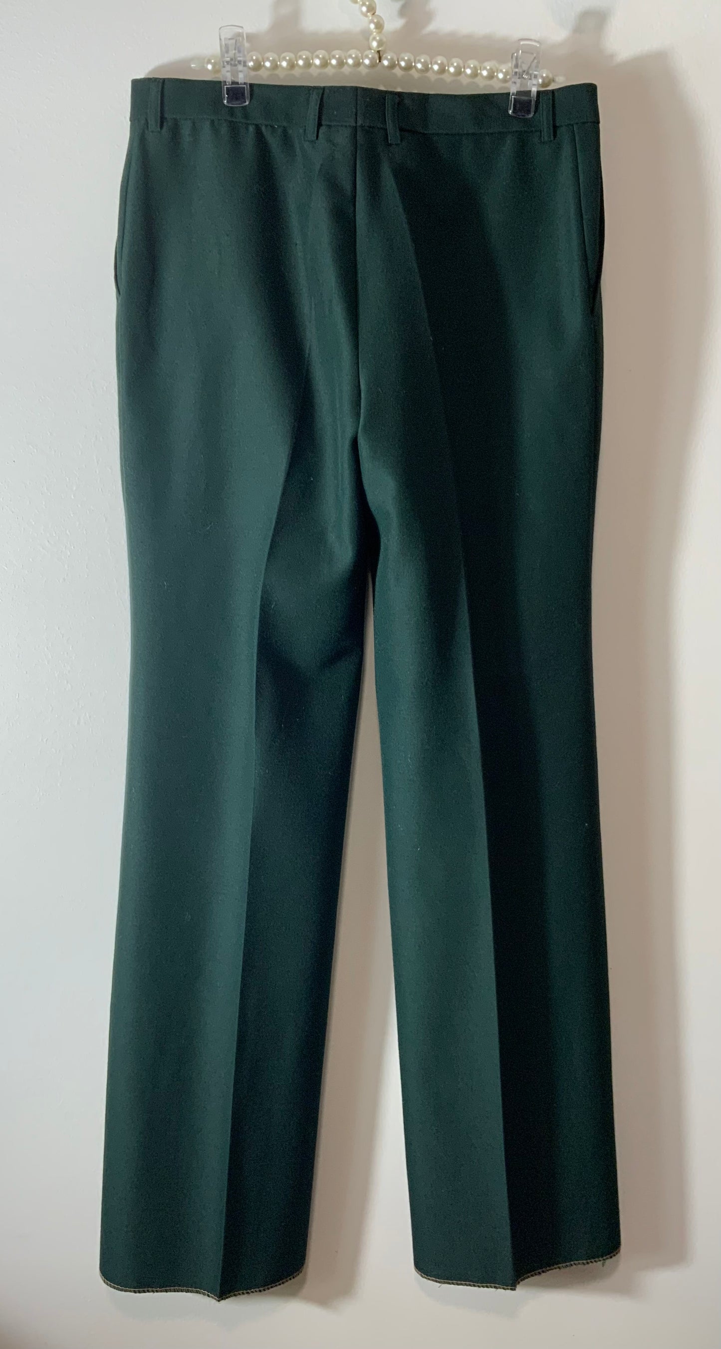 Pantalon Tergal Droit Jambes larges Modèle Pop Vintage 1970
