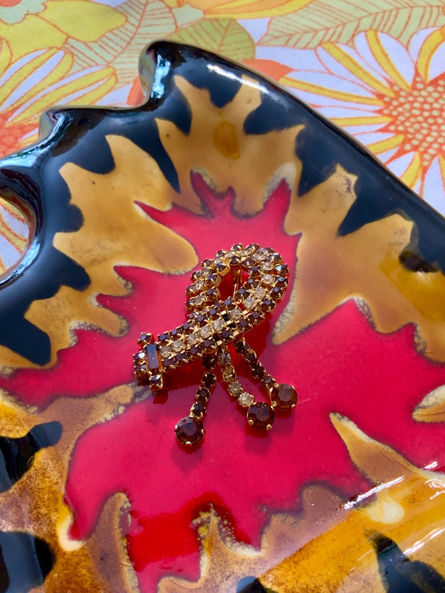 Superbe broche ancienne pierres Vintage