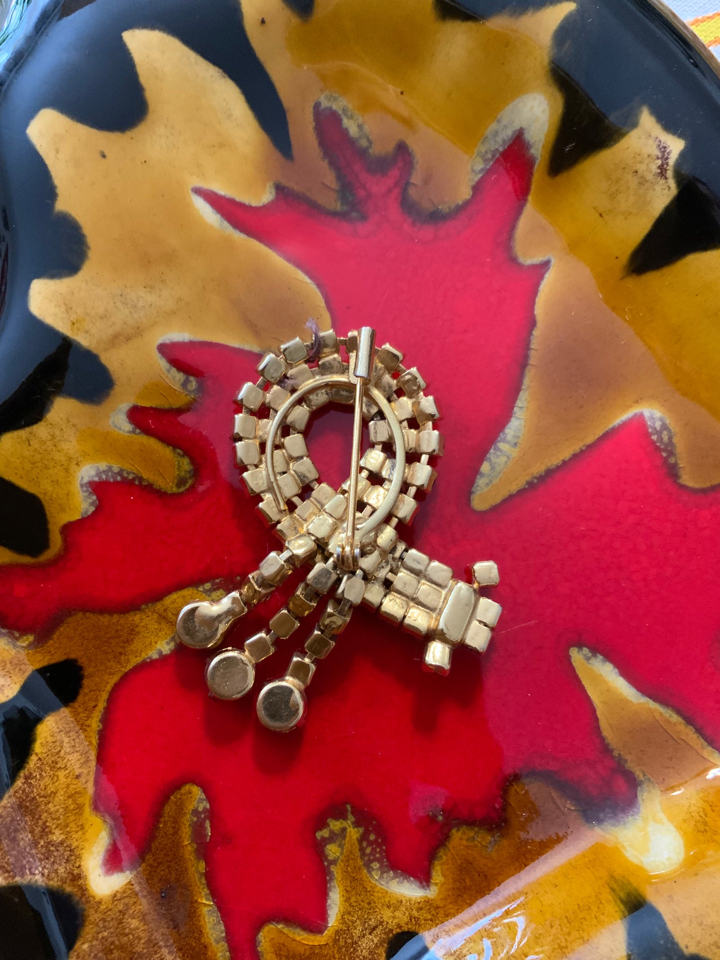 Superbe broche ancienne pierres Vintage