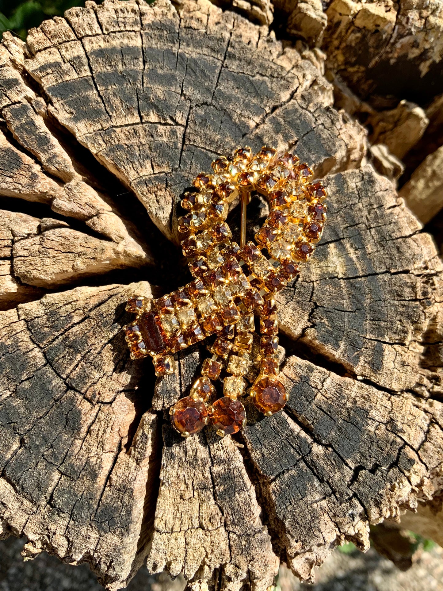 Superbe broche ancienne pierres Vintage