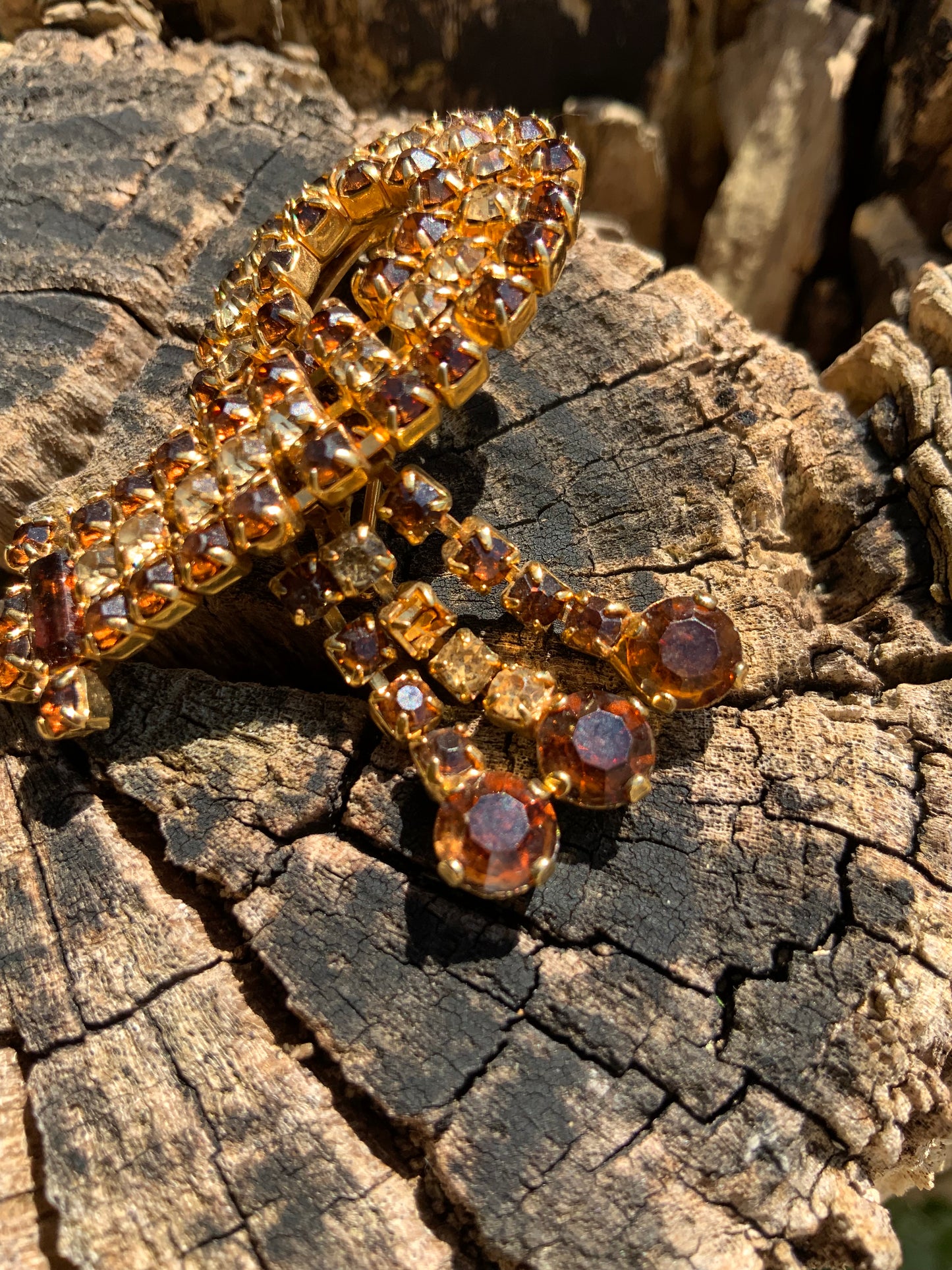 Superbe broche ancienne pierres Vintage